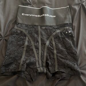 Black Lace Women's Shorts